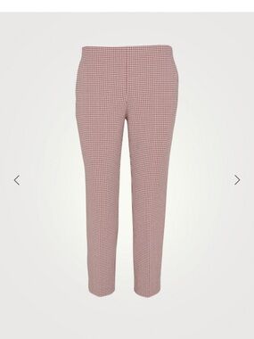 Theory Treeca Cotton Stretch Pants In Houndstooth Print